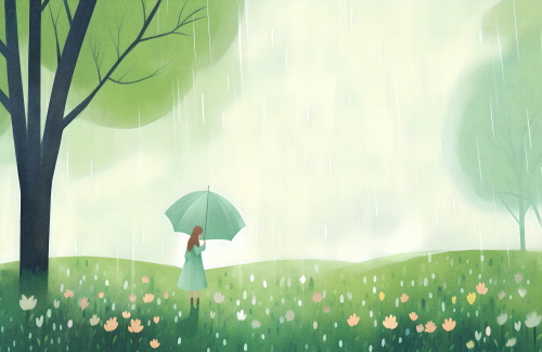 Bj그림벽지 AT16920346 계절 봄 인물 벽화 꾸미기 뮤럴벽지