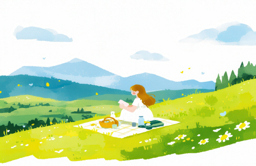 Bj그림벽지 AT16972276 계절 봄 인물 벽화 꾸미기 뮤럴벽지