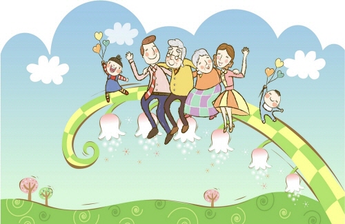 Bj그림벽지 AT210624 계절 봄 인물 벽화 꾸미기 뮤럴벽지