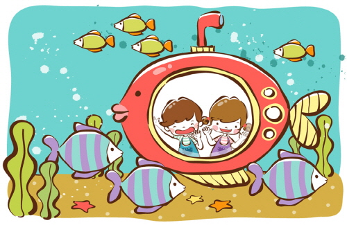 Bj그림벽지 AT232823 계절 봄 인물 벽화 꾸미기 뮤럴벽지