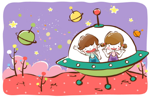 Bj그림벽지 AT232829 계절 봄 인물 벽화 꾸미기 뮤럴벽지