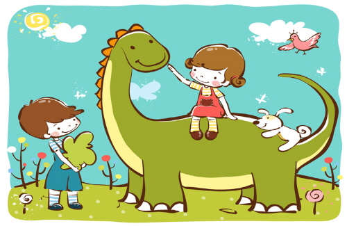 Bj그림벽지 AT232831 계절 봄 인물 벽화 꾸미기 뮤럴벽지