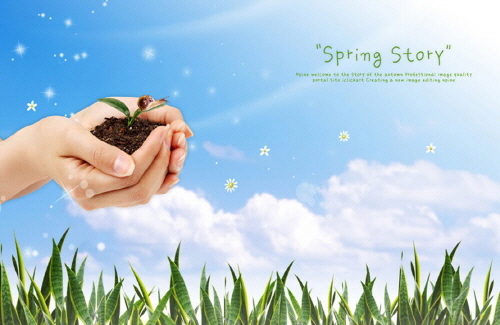 Bj그림벽지 AT244926 계절 봄 인물 벽화 꾸미기 뮤럴벽지