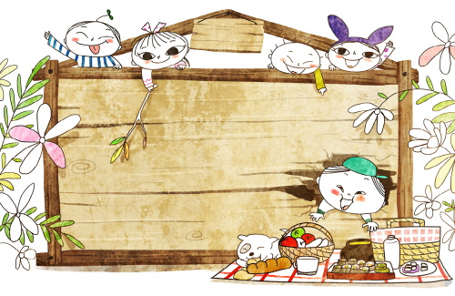 Bj그림벽지 AT912952 계절 봄 인물 벽화 꾸미기 뮤럴벽지