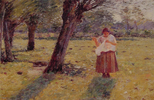 Bj그림벽지 유명명화 MK45-002 시어도어 로빈슨-Theodore Robinson 벽화 꾸미기 뮤럴벽지