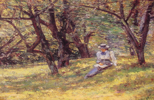 Bj그림벽지 유명명화 MK45-004 시어도어 로빈슨-Theodore Robinson 벽화 꾸미기 뮤럴벽지