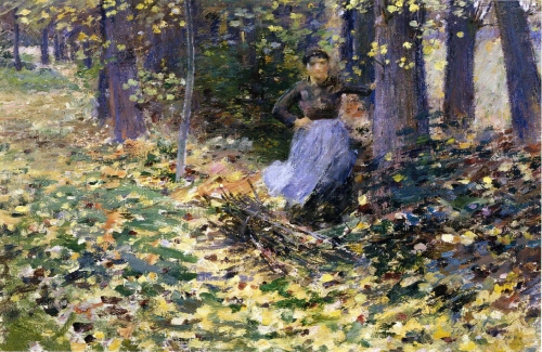 Bj그림벽지 유명명화 MK45-011 시어도어 로빈슨-Theodore Robinson 벽화 꾸미기 뮤럴벽지