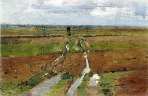Bj그림벽지 유명명화 MK45-012 시어도어 로빈슨-Theodore Robinson 벽화 꾸미기 뮤럴벽지
