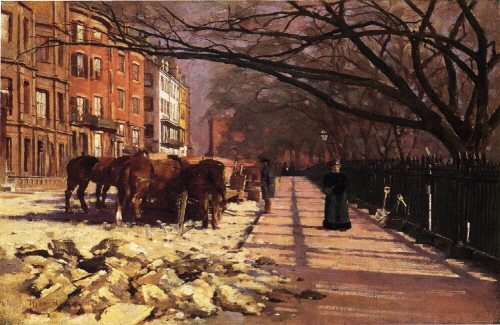 Bj그림벽지 유명명화 MK45-013 시어도어 로빈슨-Theodore Robinson 벽화 꾸미기 뮤럴벽지