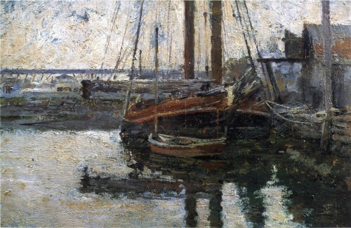 Bj그림벽지 유명명화 MK45-017 시어도어 로빈슨-Theodore Robinson 벽화 꾸미기 뮤럴벽지