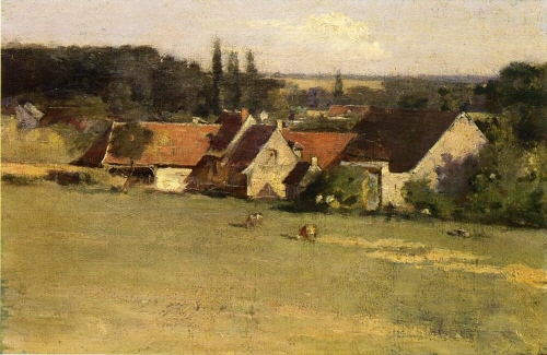 Bj그림벽지 유명명화 MK45-018 시어도어 로빈슨-Theodore Robinson 벽화 꾸미기 뮤럴벽지