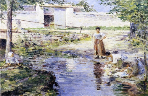 Bj그림벽지 유명명화 MK45-029 시어도어 로빈슨-Theodore Robinson 벽화 꾸미기 뮤럴벽지