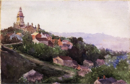 Bj그림벽지 유명명화 MK45-031 시어도어 로빈슨-Theodore Robinson 벽화 꾸미기 뮤럴벽지
