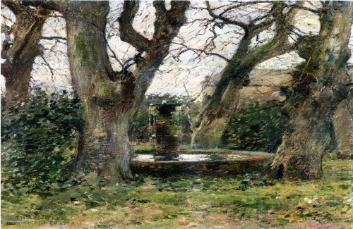 Bj그림벽지 유명명화 MK45-034 시어도어 로빈슨-Theodore Robinson 벽화 꾸미기 뮤럴벽지