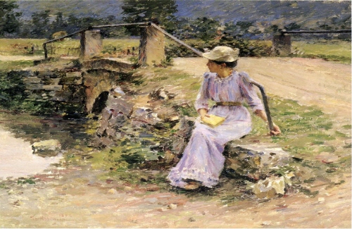Bj그림벽지 유명명화 MK45-035 시어도어 로빈슨-Theodore Robinson 벽화 꾸미기 뮤럴벽지