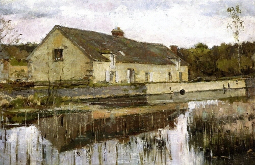 Bj그림벽지 유명명화 MK45-042 시어도어 로빈슨-Theodore Robinson 벽화 꾸미기 뮤럴벽지