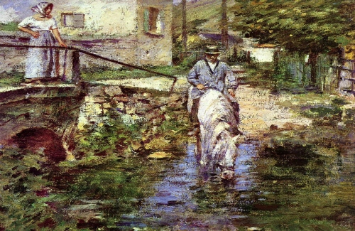 Bj그림벽지 유명명화 MK45-046 시어도어 로빈슨-Theodore Robinson 벽화 꾸미기 뮤럴벽지