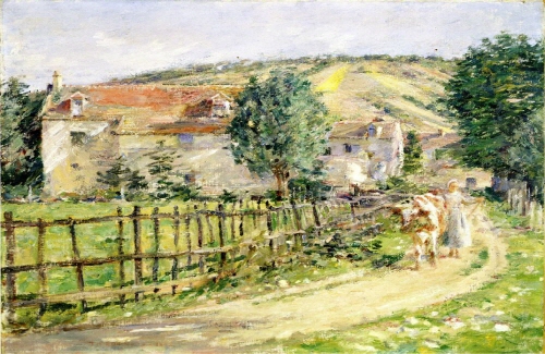 Bj그림벽지 유명명화 MK45-048 시어도어 로빈슨-Theodore Robinson 벽화 꾸미기 뮤럴벽지