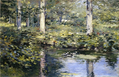 Bj그림벽지 유명명화 MK45-052 시어도어 로빈슨-Theodore Robinson 벽화 꾸미기 뮤럴벽지