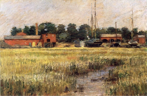 Bj그림벽지 유명명화 MK45-056 시어도어 로빈슨-Theodore Robinson 벽화 꾸미기 뮤럴벽지