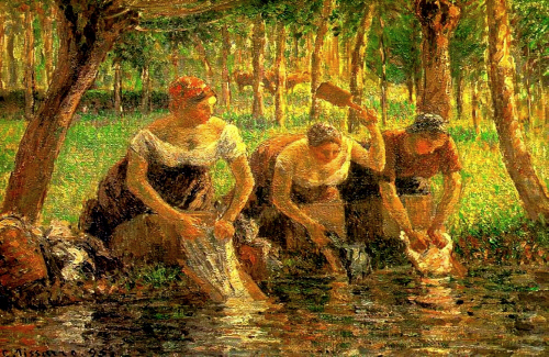 Bj그림벽지 유명명화 KM53-133 피사로_Camille Pissarro 벽화 꾸미기 뮤럴벽지