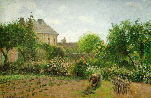 Bj그림벽지 유명명화 KM53-135 피사로_Camille Pissarro 벽화 꾸미기 뮤럴벽지