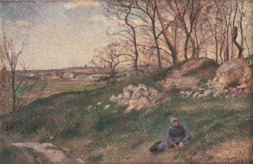 Bj그림벽지 유명명화 MK53-027 피사로_Camille Pissarro 벽화 꾸미기 뮤럴벽지