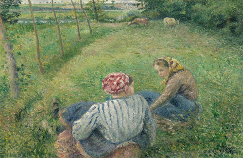 Bj그림벽지 유명명화 MK53-033 피사로_Camille Pissarro 벽화 꾸미기 뮤럴벽지