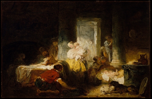 Bj그림벽지 유명명화 MK54-018 프라고나르_Fragonard 벽화 꾸미기 뮤럴벽지