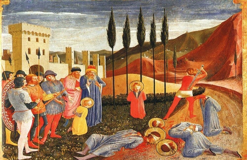 Bj그림벽지 유명명화 KM55-103 프라 안젤리코_Fra Angelico 벽화 꾸미기 뮤럴벽지
