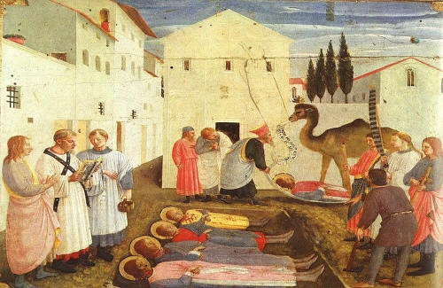 Bj그림벽지 유명명화 KM55-104 프라 안젤리코_Fra Angelico 벽화 꾸미기 뮤럴벽지