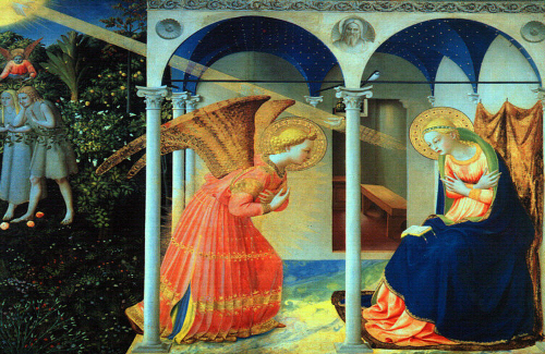 Bj그림벽지 유명명화 KM55-114 프라 안젤리코_Fra Angelico 벽화 꾸미기 뮤럴벽지