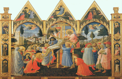 Bj그림벽지 유명명화 KM55-116 프라 안젤리코_Fra Angelico 벽화 꾸미기 뮤럴벽지