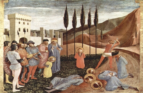 Bj그림벽지 유명명화 MK55-001 프라 안젤리코_Fra Angelico 벽화 꾸미기 뮤럴벽지