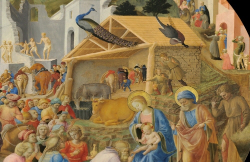 Bj그림벽지 유명명화 MK55-006 프라 안젤리코_Fra Angelico 벽화 꾸미기 뮤럴벽지
