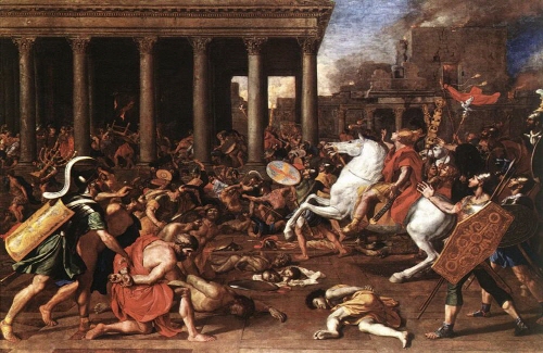 Bj그림벽지 유명명화 KM56-107 푸생_Nicolas Poussin 벽화 꾸미기 뮤럴벽지