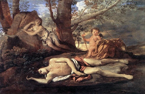 Bj그림벽지 유명명화 KM56-108 푸생_Nicolas Poussin 벽화 꾸미기 뮤럴벽지