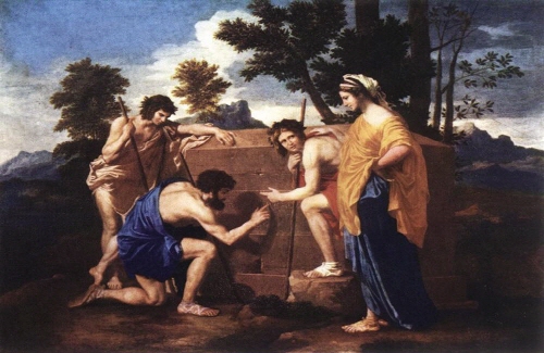 Bj그림벽지 유명명화 KM56-109 푸생_Nicolas Poussin 벽화 꾸미기 뮤럴벽지