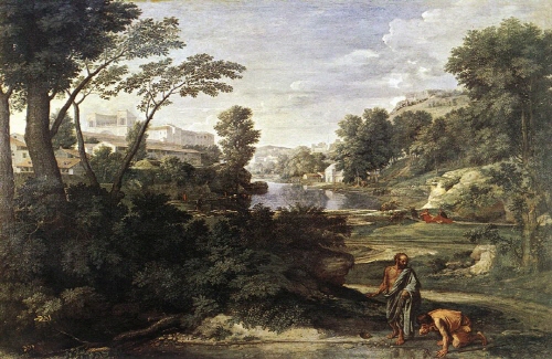 Bj그림벽지 유명명화 KM56-112 푸생_Nicolas Poussin 벽화 꾸미기 뮤럴벽지