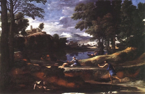 Bj그림벽지 유명명화 KM56-113 푸생_Nicolas Poussin 벽화 꾸미기 뮤럴벽지