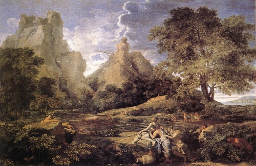 Bj그림벽지 유명명화 KM56-115 푸생_Nicolas Poussin 벽화 꾸미기 뮤럴벽지
