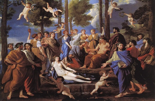 Bj그림벽지 유명명화 KM56-118 푸생_Nicolas Poussin 벽화 꾸미기 뮤럴벽지