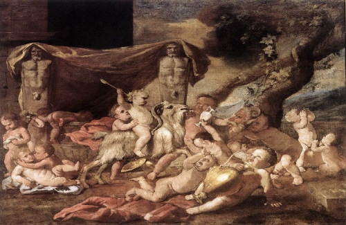 Bj그림벽지 유명명화 KM56-133 푸생_Nicolas Poussin 벽화 꾸미기 뮤럴벽지