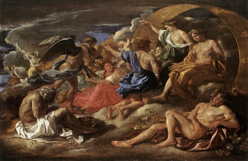 Bj그림벽지 유명명화 KM56-135 푸생_Nicolas Poussin 벽화 꾸미기 뮤럴벽지