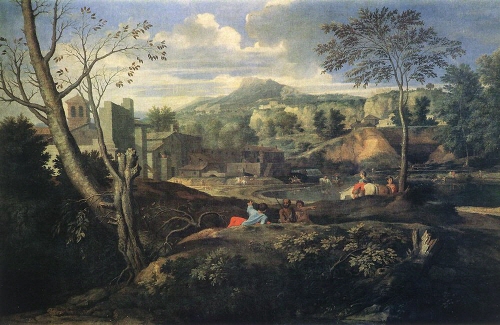 Bj그림벽지 유명명화 KM56-136 푸생_Nicolas Poussin 벽화 꾸미기 뮤럴벽지