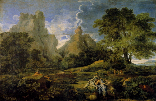 Bj그림벽지 유명명화 KM56-141 푸생_Nicolas Poussin 벽화 꾸미기 뮤럴벽지