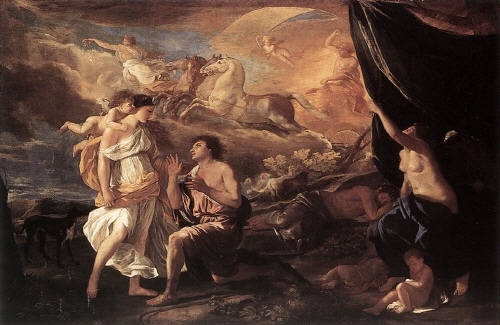 Bj그림벽지 유명명화 KM56-145 푸생_Nicolas Poussin 벽화 꾸미기 뮤럴벽지