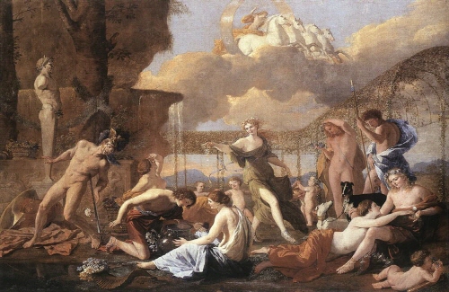 Bj그림벽지 유명명화 KM56-150 푸생_Nicolas Poussin 벽화 꾸미기 뮤럴벽지