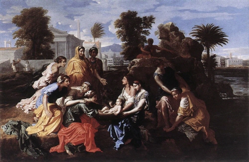 Bj그림벽지 유명명화 KM56-152 푸생_Nicolas Poussin 벽화 꾸미기 뮤럴벽지