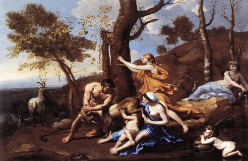 Bj그림벽지 유명명화 KM56-158 푸생_Nicolas Poussin 벽화 꾸미기 뮤럴벽지